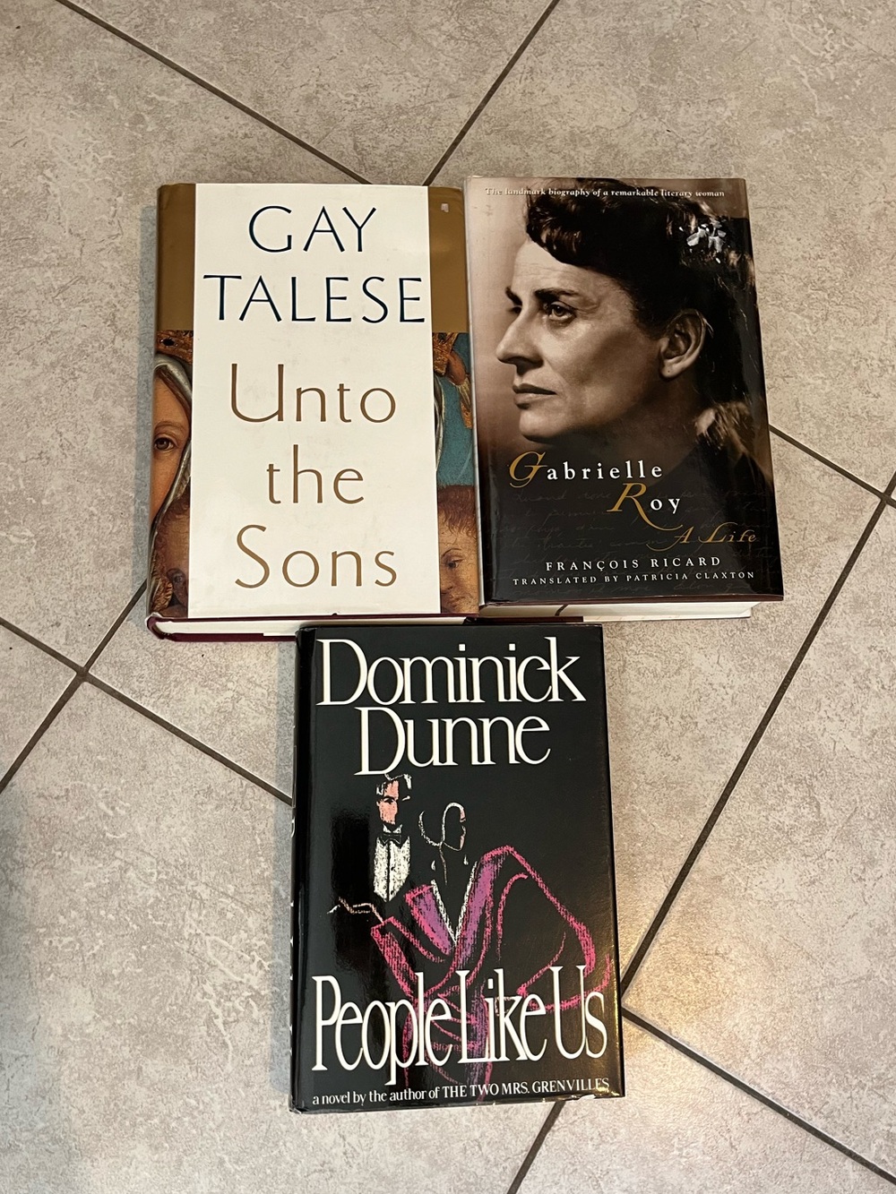 Lot of 3 Hardcover Novels Biography & Fiction (Dunne, Talese, Ricard)